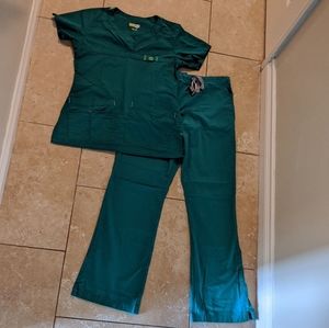 WonderWink Hunter Green Scrub Set